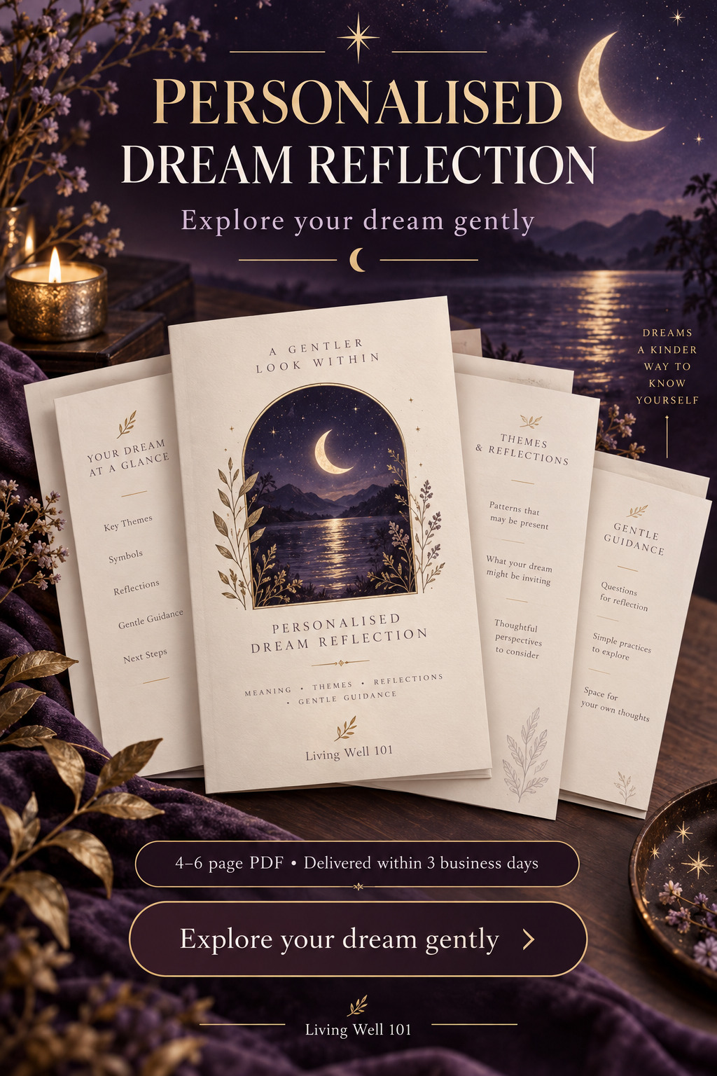 Personalised dream reflection service by Living Well 101